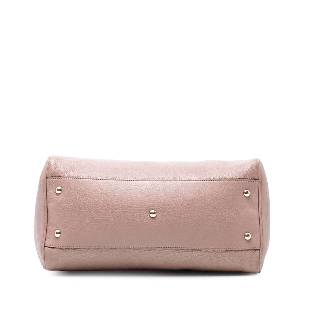 Gucci Medium Calfskin Bamboo Shopper Boston Bag - 3