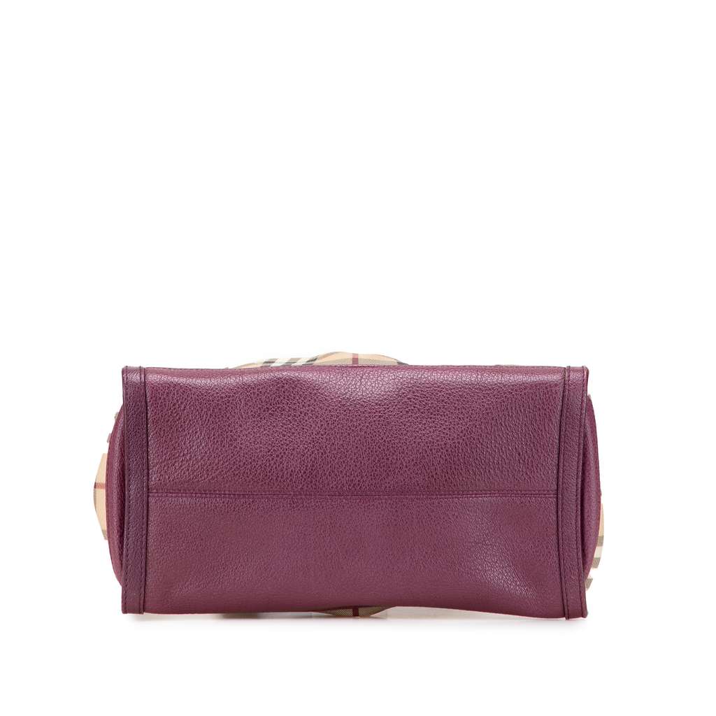 Burberry Haymarket Check Coated Canvas Pilgrim  Satchel - 3