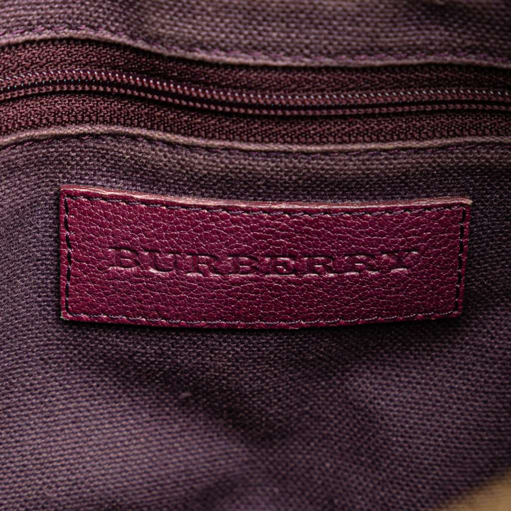 Burberry Haymarket Check Coated Canvas Pilgrim  Satchel - 5