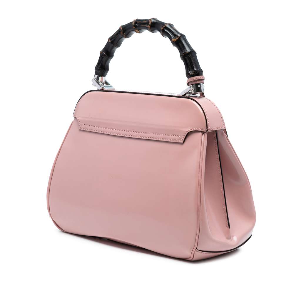 Gucci Medium Smooth Calfskin Bamboo Lady Lock Handbag - 2