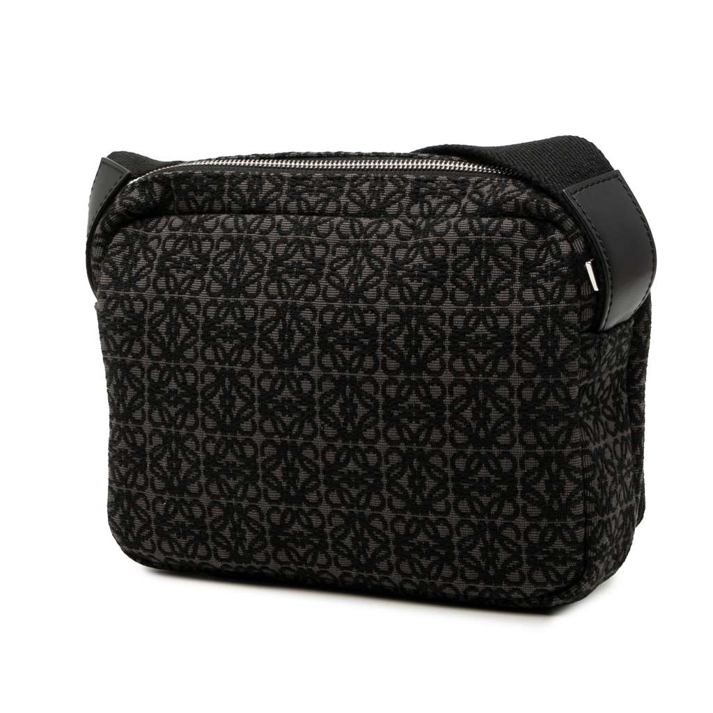 Loewe XS Anagram Canvas Military Messenger Bag - 2