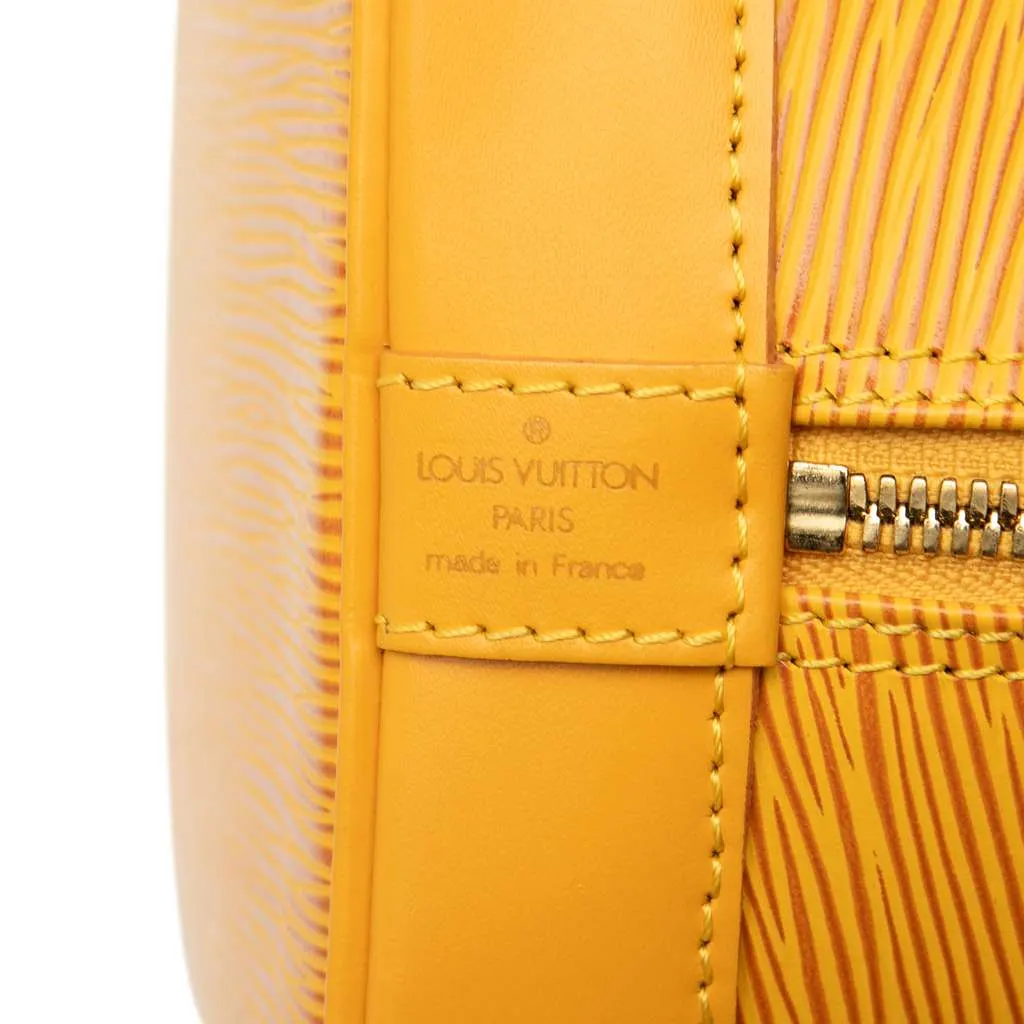 Louis Vuitton Epi Alma PM Yellow Leather Good - Box View