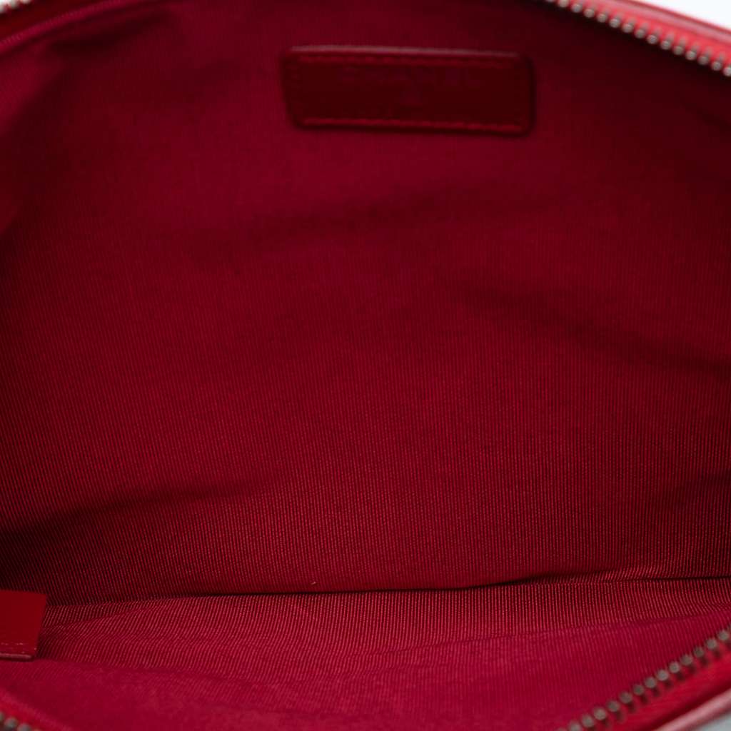 Chanel Medium Quilted Wool and Calfskin Gabrielle O Case Clutch - 4