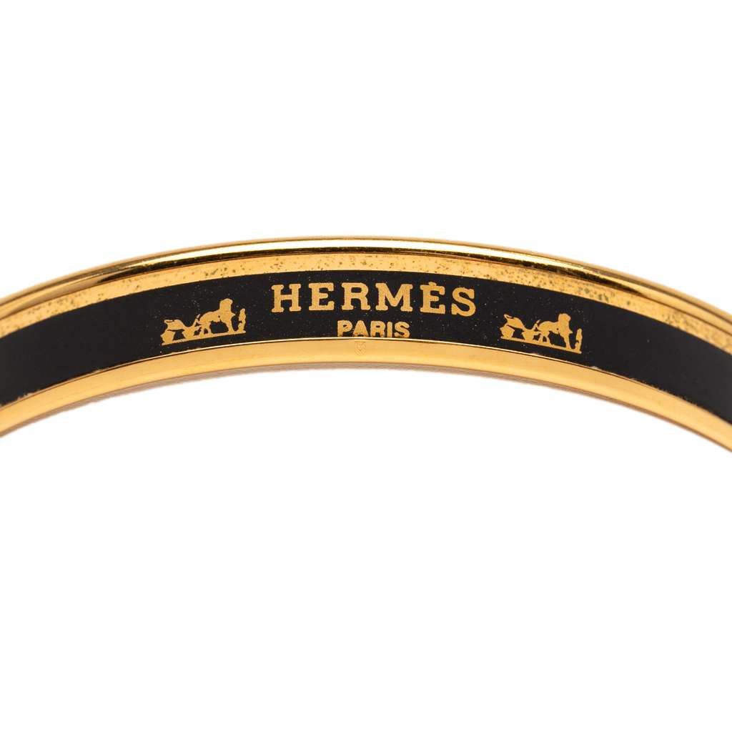 Hermès Narrow Printed Enamel Bangle 62 - 4