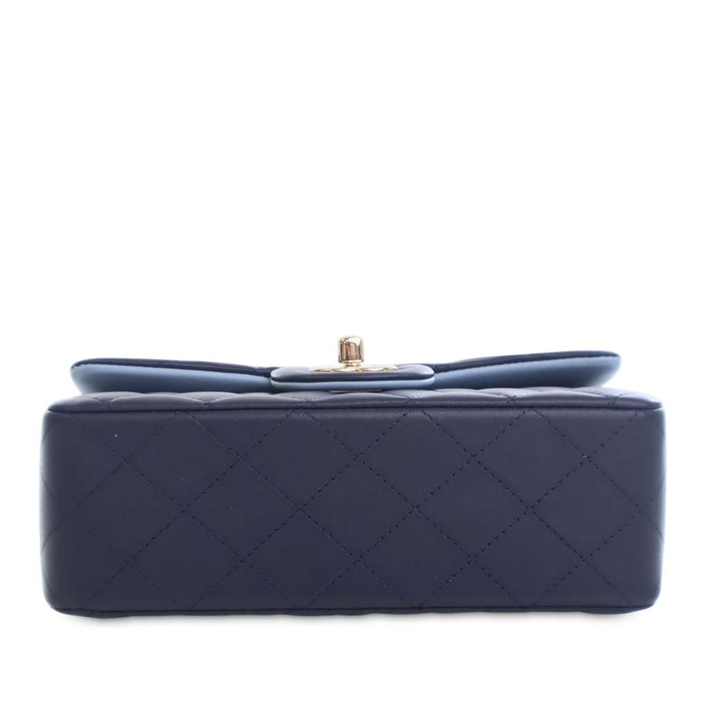 Chanel Mini Rectangular Lambskin Top Handle Flap - 4
