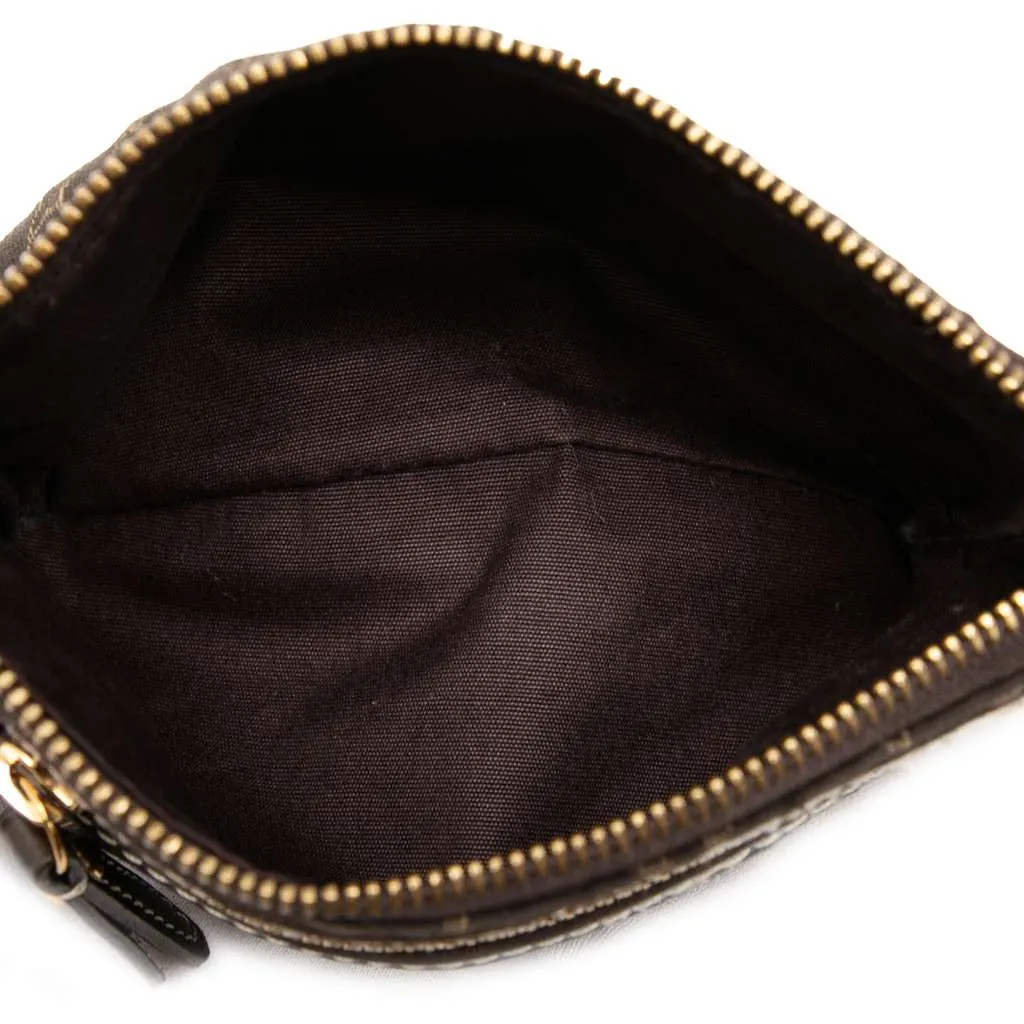 Louis Vuitton Monogram Mini Lin Mini Pochette Accessoires Brown Canvas Very good - Model View