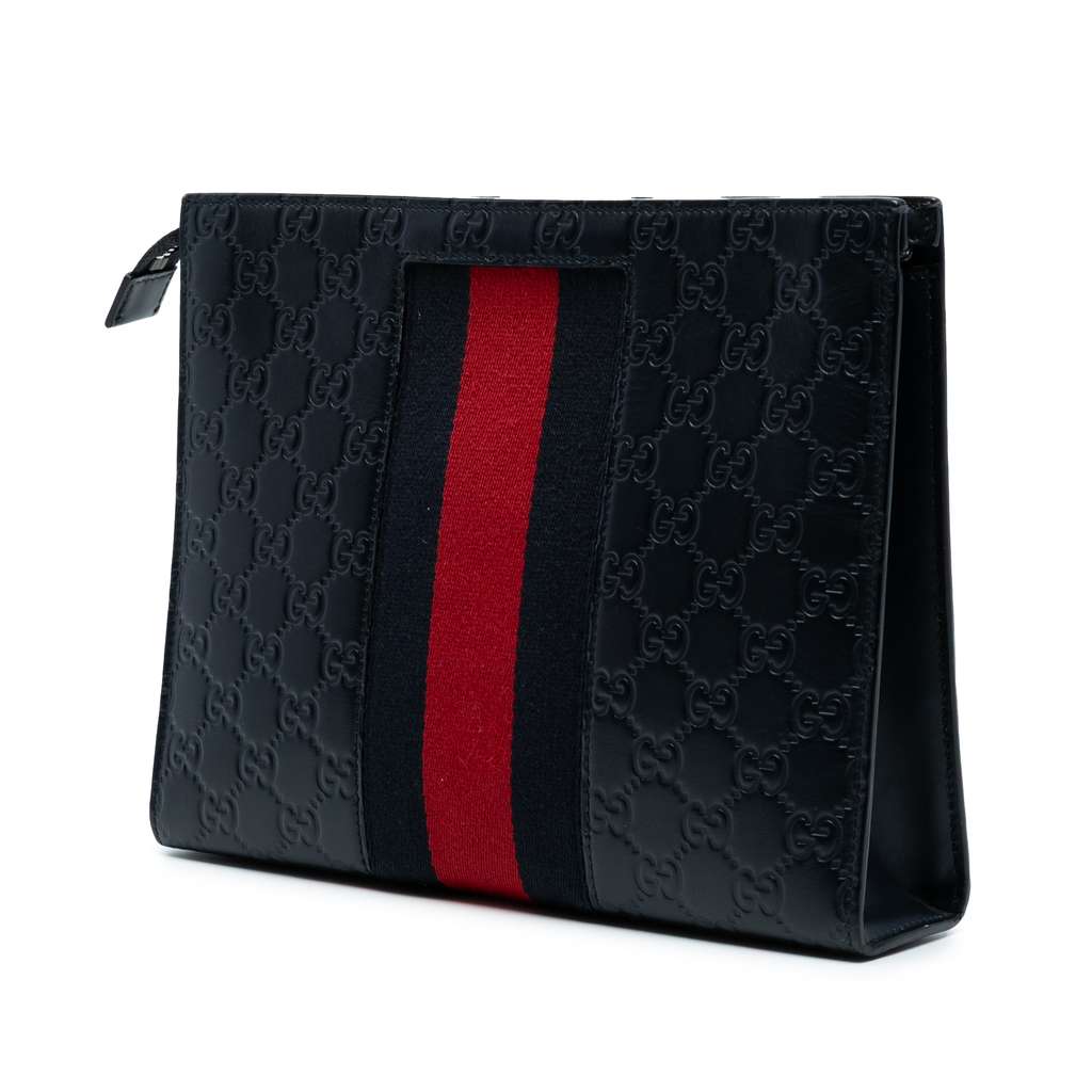 Gucci Guccissima Web Clutch - 2