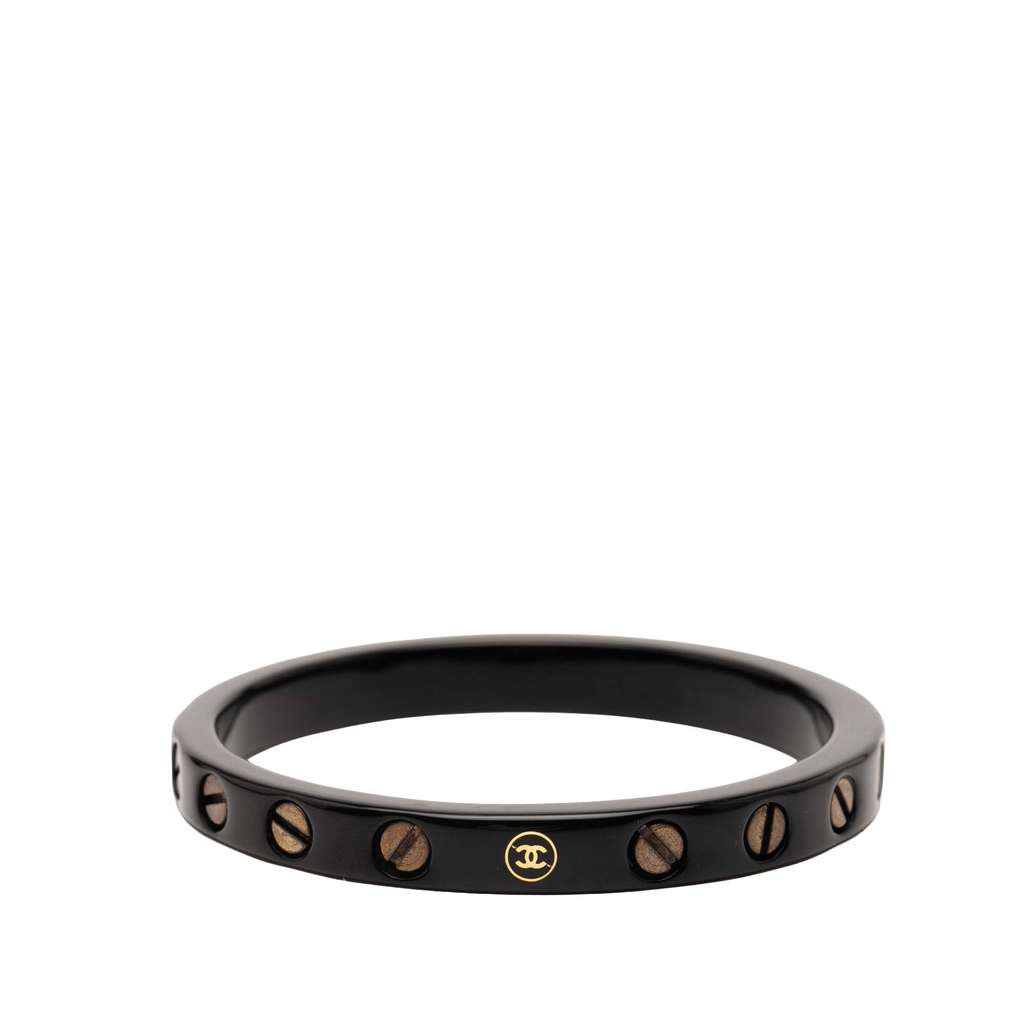 Chanel Resin CC Screw Bangle