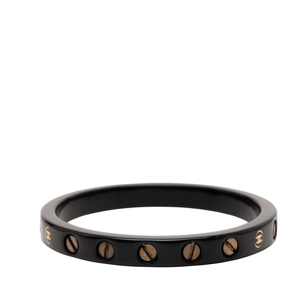 Chanel Resin CC Screw Bangle - 2