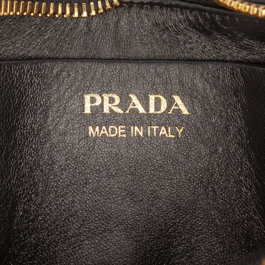 Prada Small Re Nylon and Leather Arque Satchel - 5