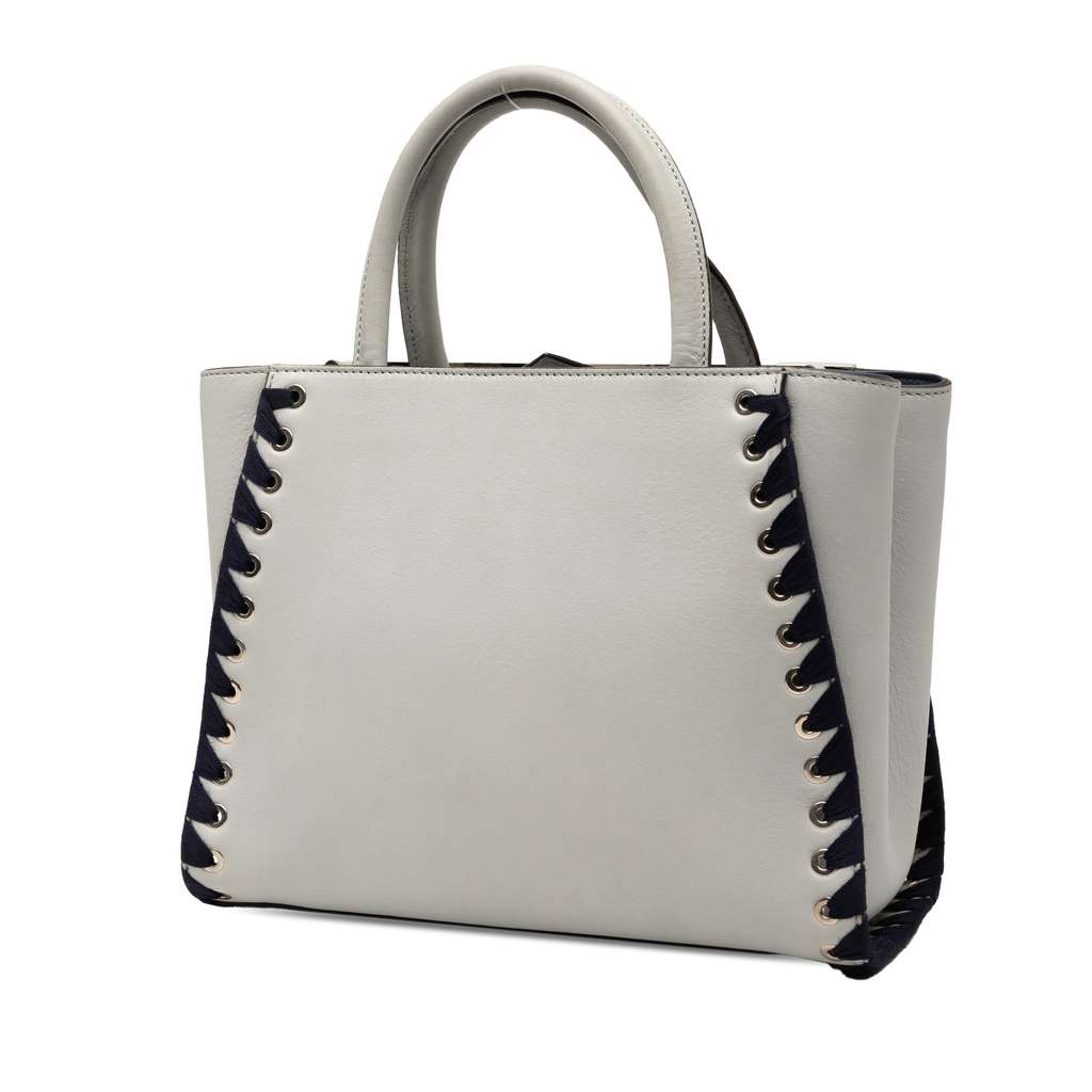 Fendi Petite Whipstitch Leather 2Jours Satchel - 2