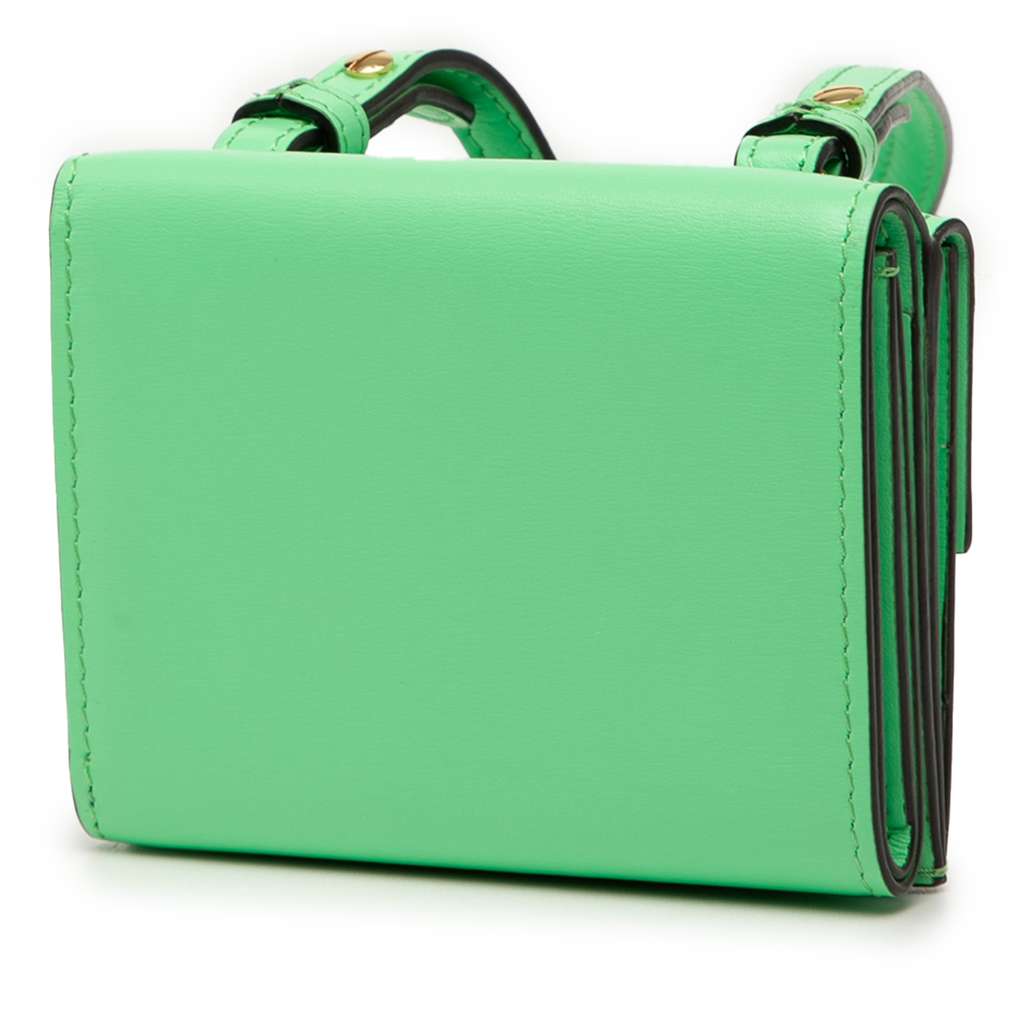 Fendi Micro Leather FF Wallet on Strap - 2