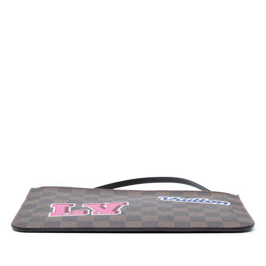 Louis Vuitton Damier Ebene Travel Patches Neverfull MM Pouch - 3