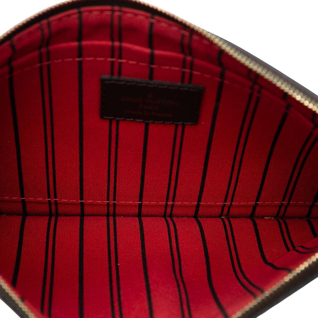 Louis Vuitton Damier Ebene Travel Patches Neverfull MM Pouch - 4