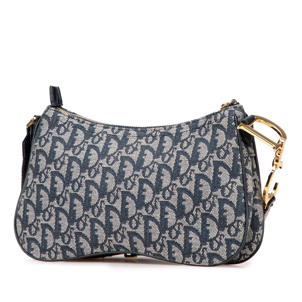 Dior Diorissimo Trotter Canvas Double Saddle Crossbody - 2