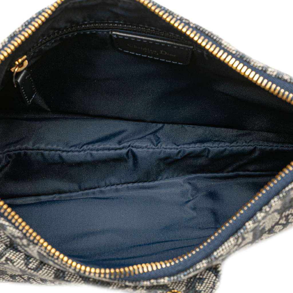 Dior Diorissimo Trotter Canvas Double Saddle Crossbody - 4