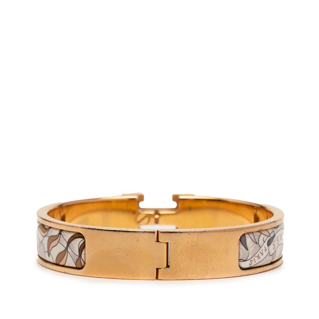 Hermès Narrow Enamel Cosmographia Universalis Clic H Bracelet PM - 3