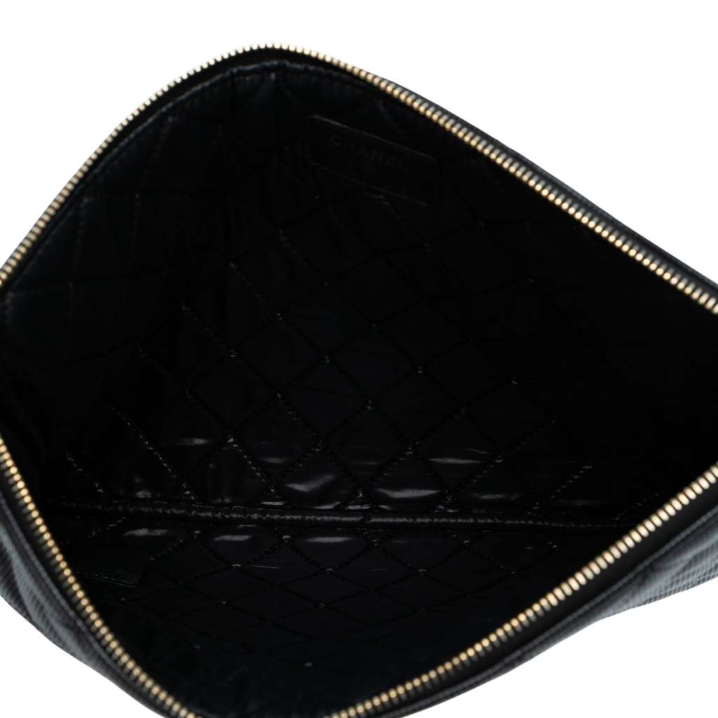 Chanel Medium Quilted Calfskin Pixel Effect O Case Clutch - 4