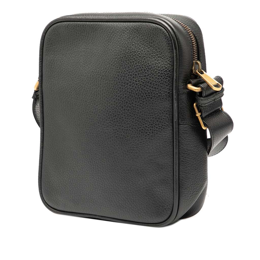 Gucci Grained Calfskin Logo Crossbody - 2