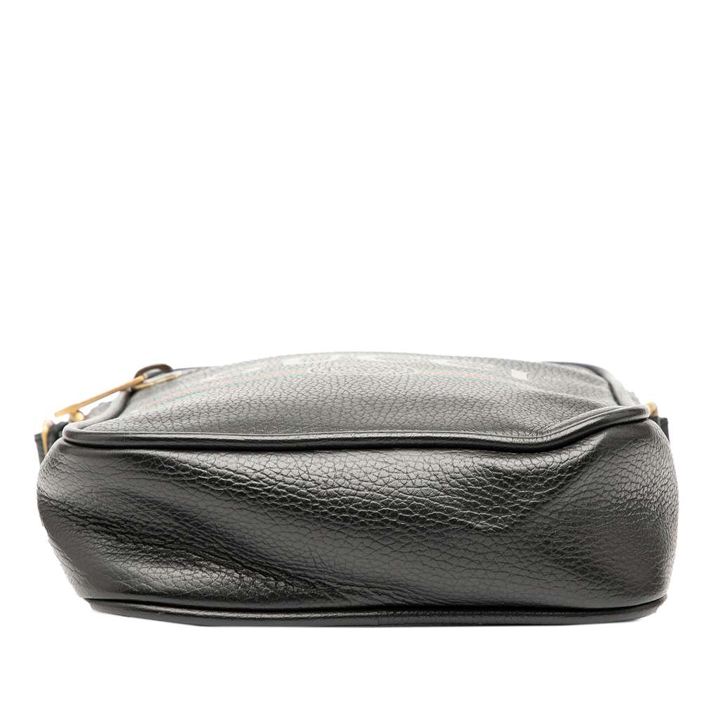 Gucci Grained Calfskin Logo Crossbody - 3