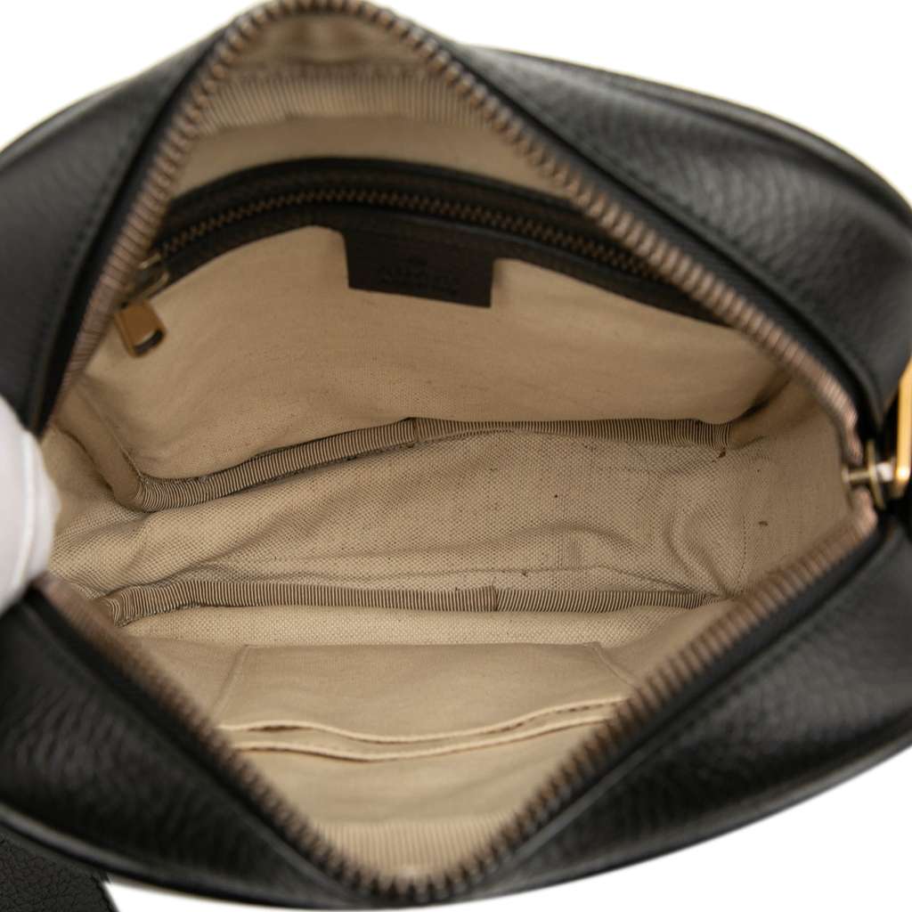 Gucci Grained Calfskin Logo Crossbody - 4