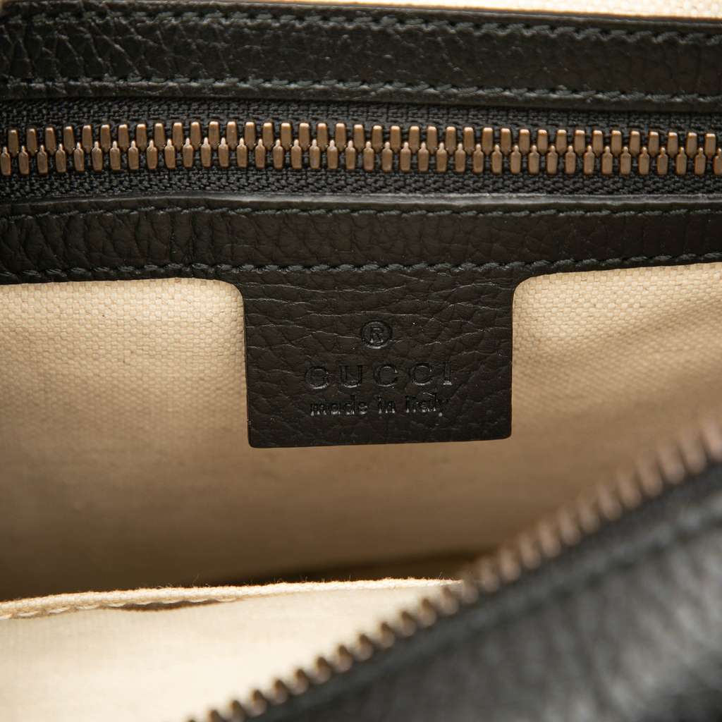 Gucci Grained Calfskin Logo Crossbody - 5