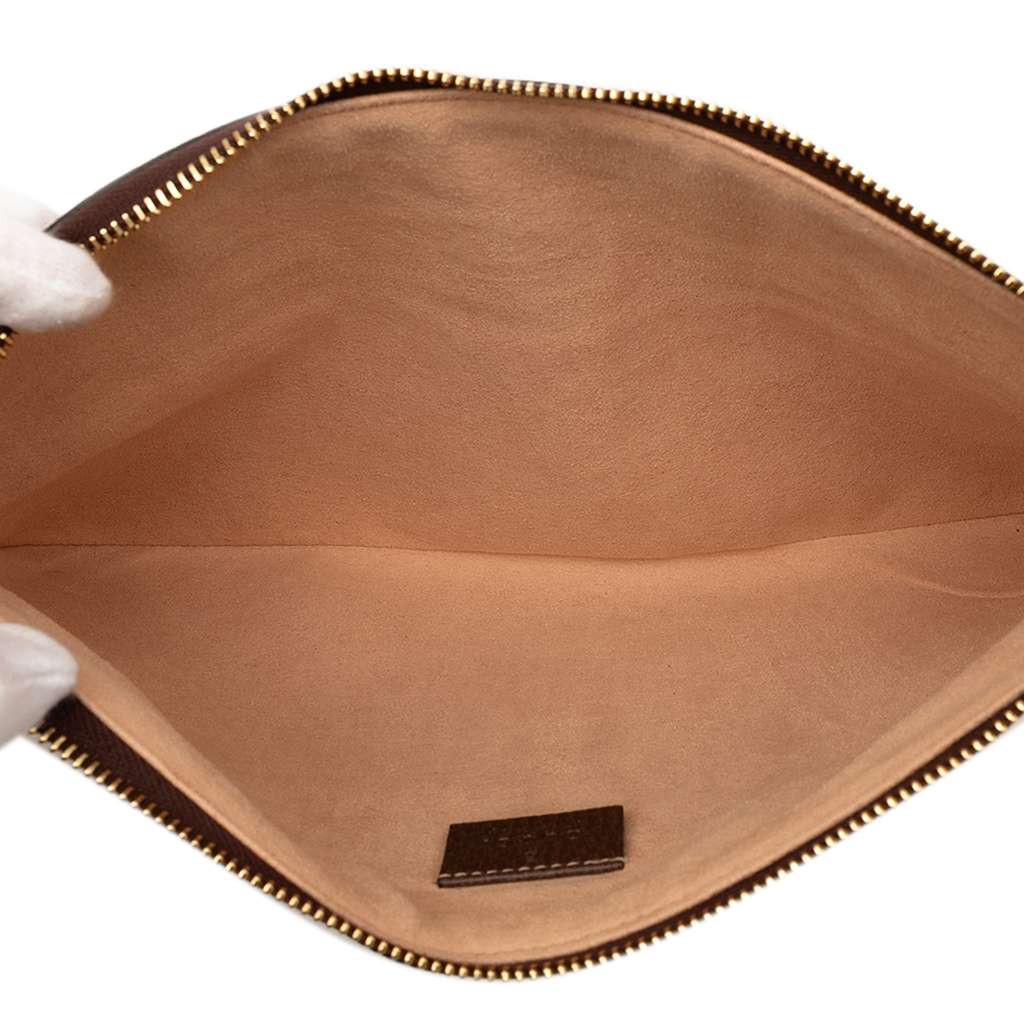 Gucci GG Supreme Web Ophidia Clutch - 4