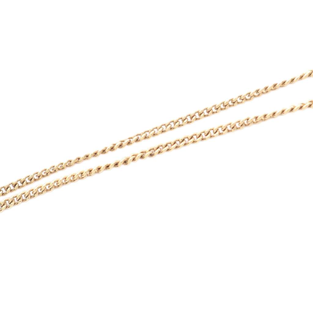 Chanel CC Gold Plated Heart Pendant Necklace - 4