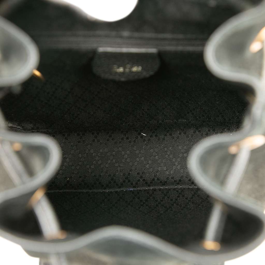 Gucci Suede Bamboo Drawstring Backpack - 4