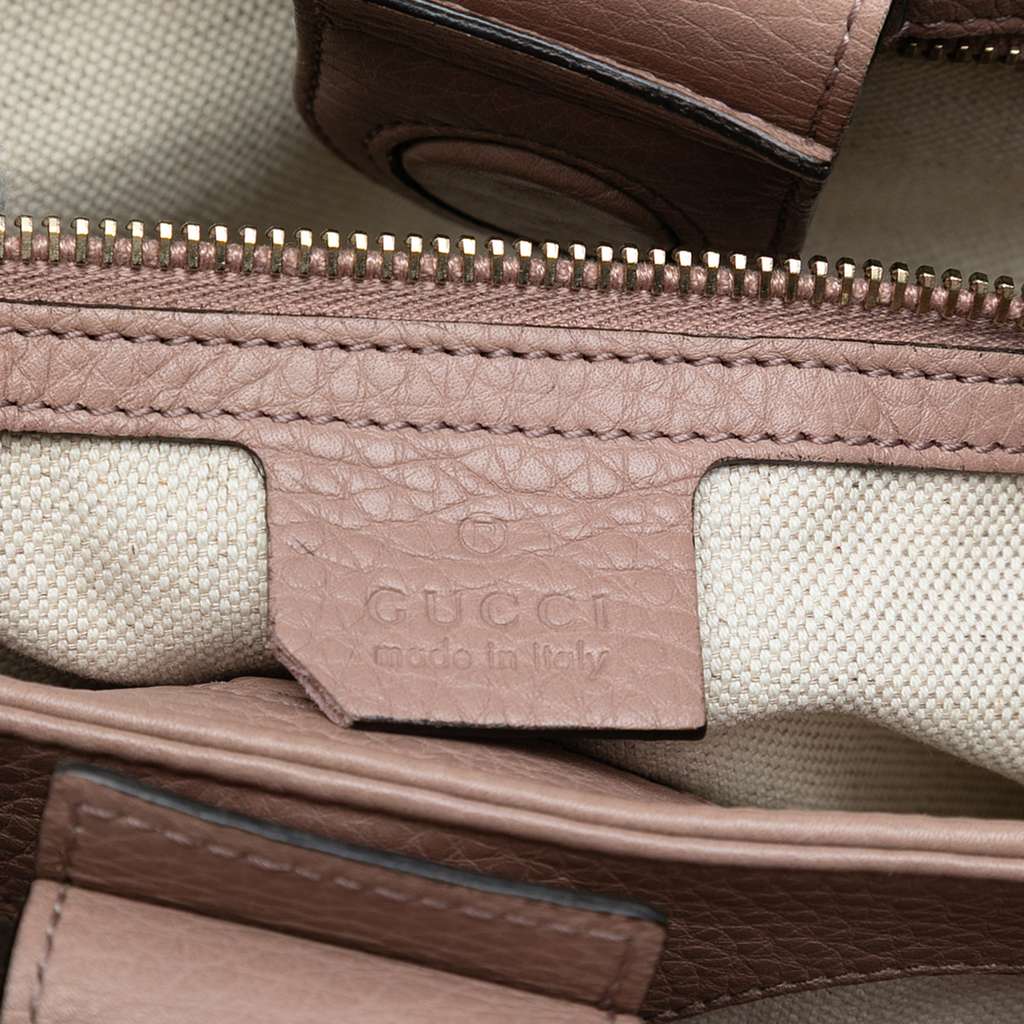 Gucci Small Calfskin Bamboo Shopper Satchel - 5