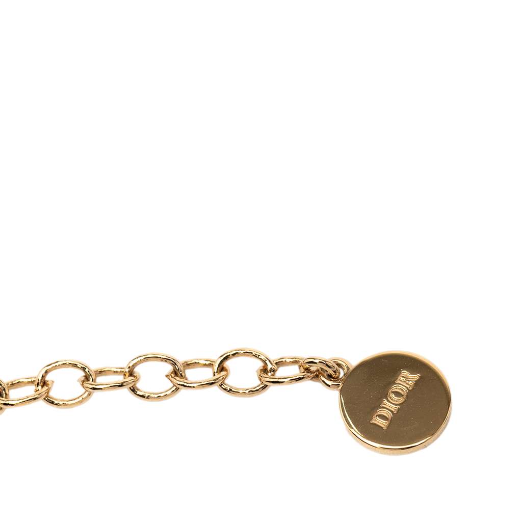 Dior Faux Pearl Gold Plated CD 30 Montaigne Chocker Necklace - 4