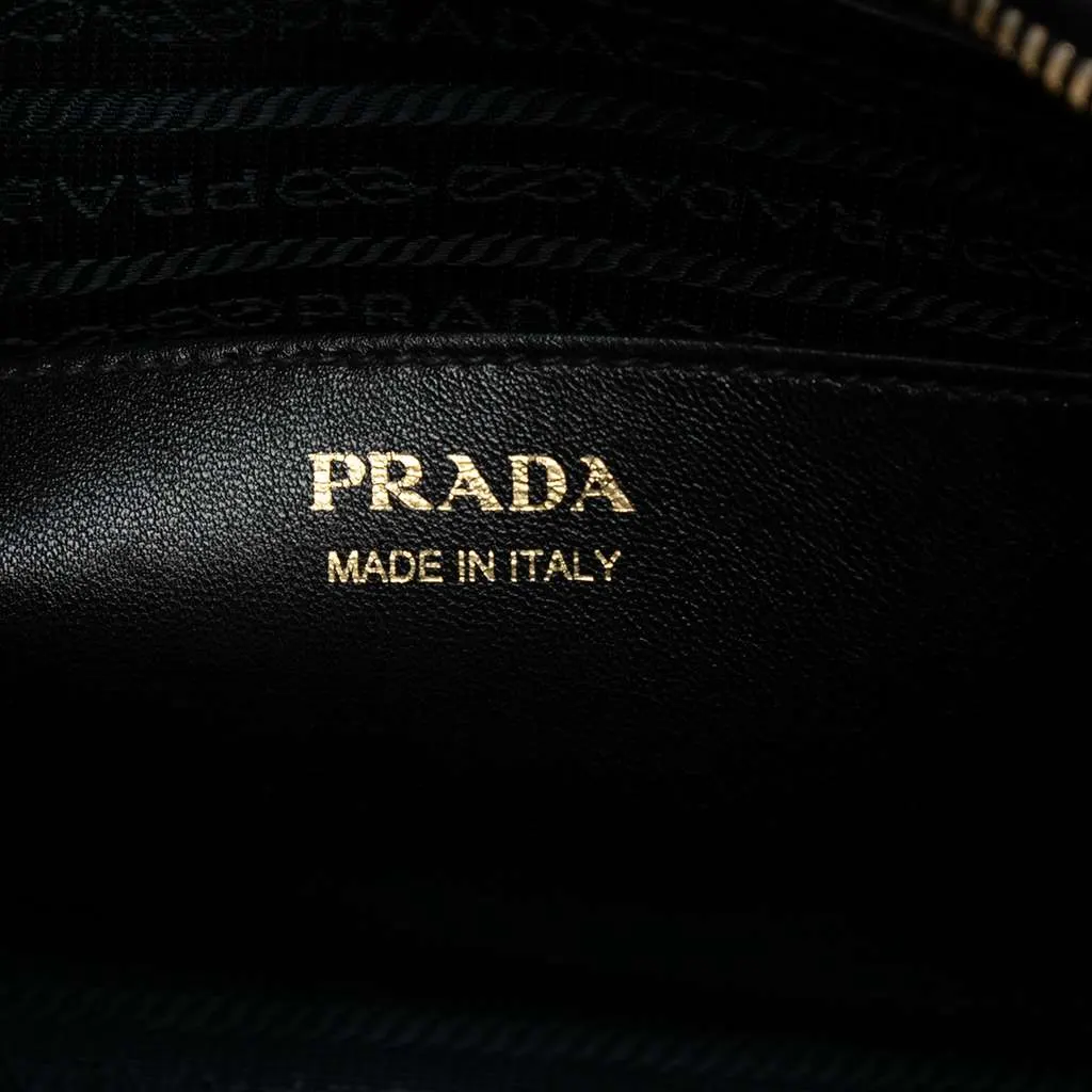 Prada Small Saffiano And City Calf Esplanade Satchel Red Leather Good - Box View