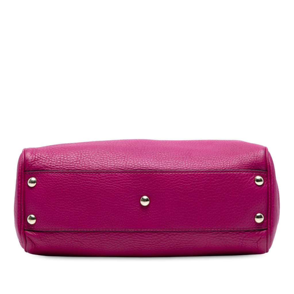 Gucci Small Calfskin Bamboo Shopper Satchel - 3