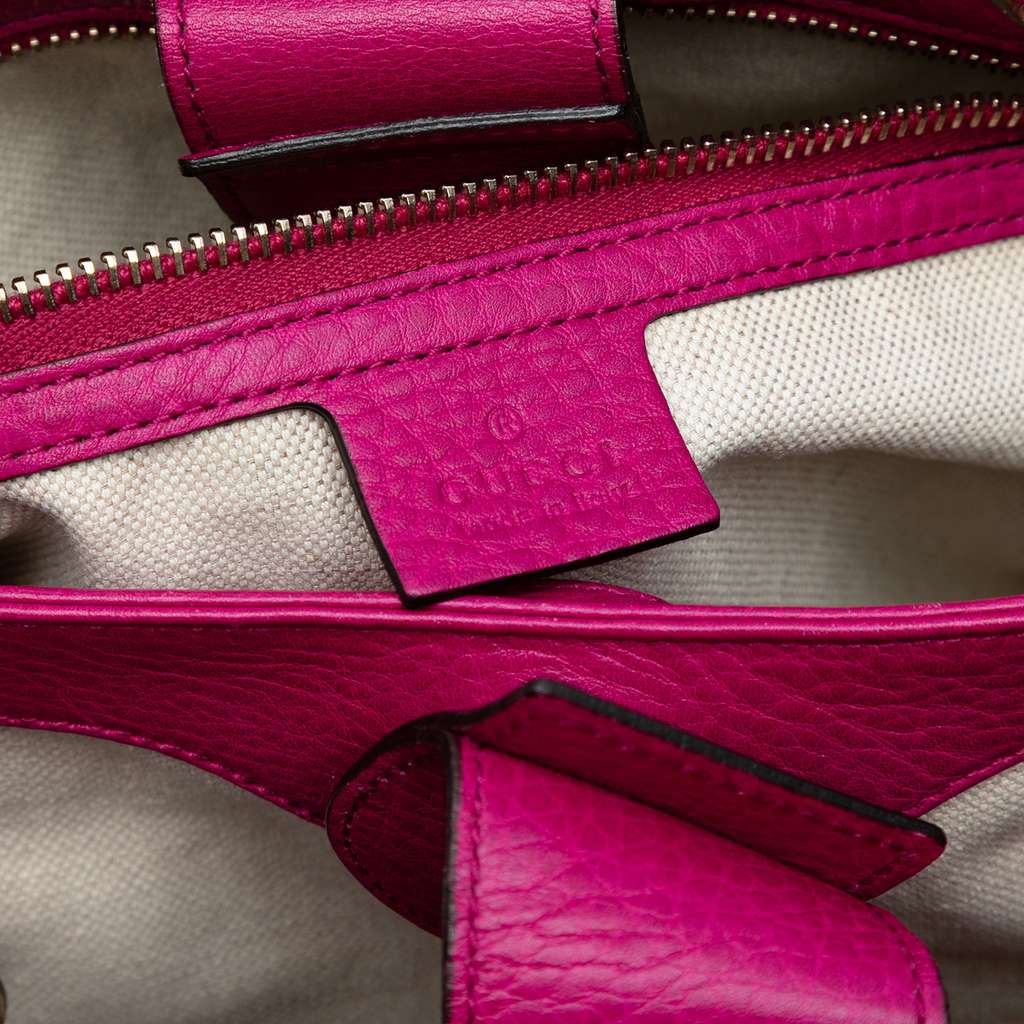 Gucci Small Calfskin Bamboo Shopper Satchel - 5