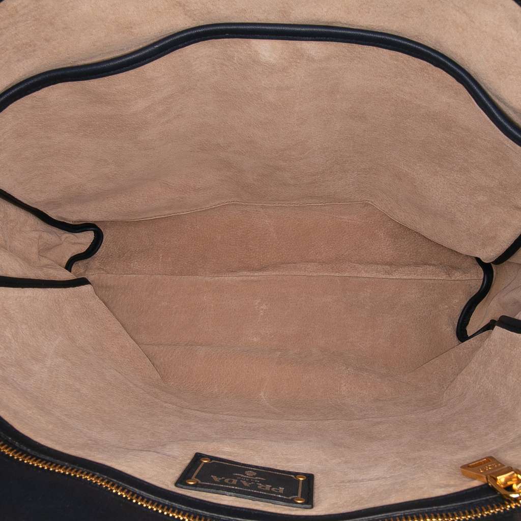 Prada Soft Calf Open Convertible Tote - 4