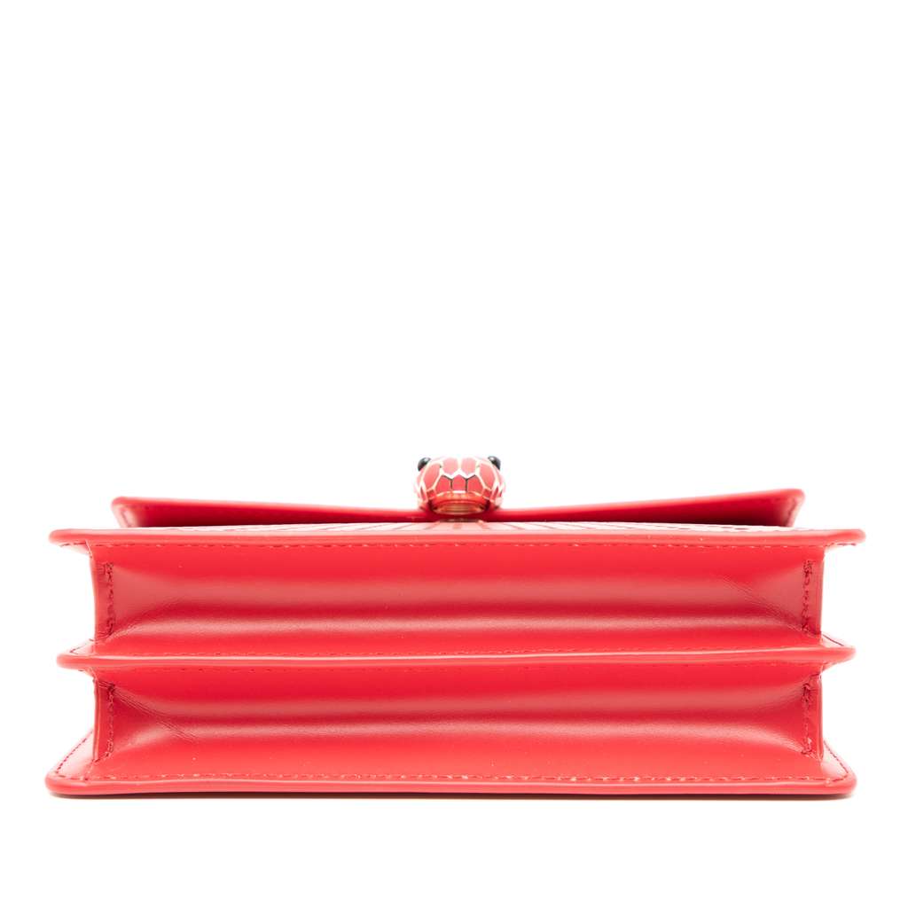 Bvlgari Small Laser Cut Calfskin Serpenti Forever Diamond Blast Sunshine Crossbody - 3