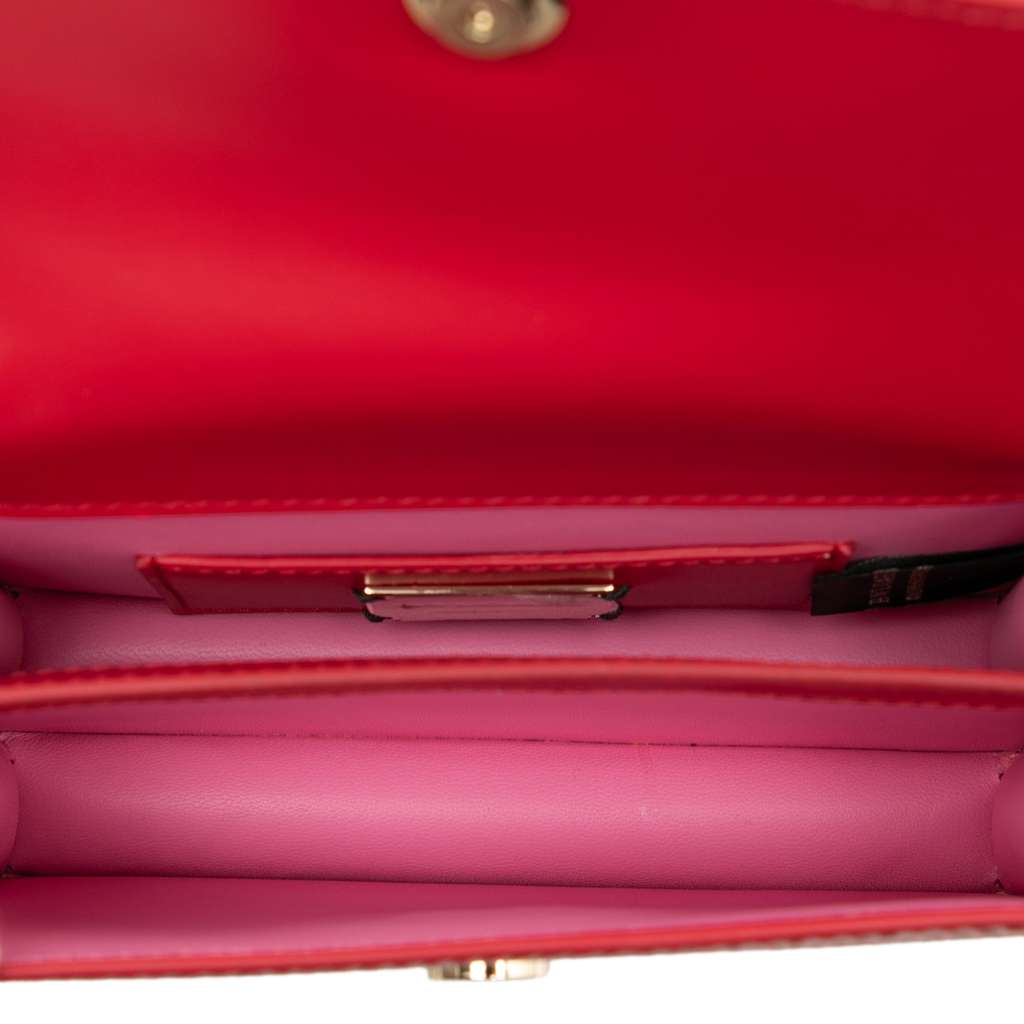 Bvlgari Small Laser Cut Calfskin Serpenti Forever Diamond Blast Sunshine Crossbody - 4