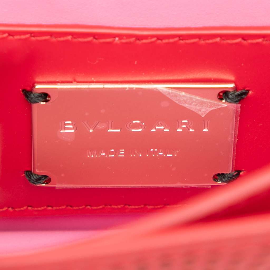 Bvlgari Small Laser Cut Calfskin Serpenti Forever Diamond Blast Sunshine Crossbody - 5