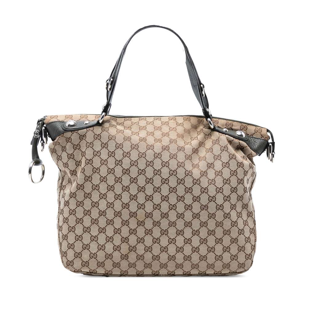 Gucci Large GG Canvas Icon Bit Satchel