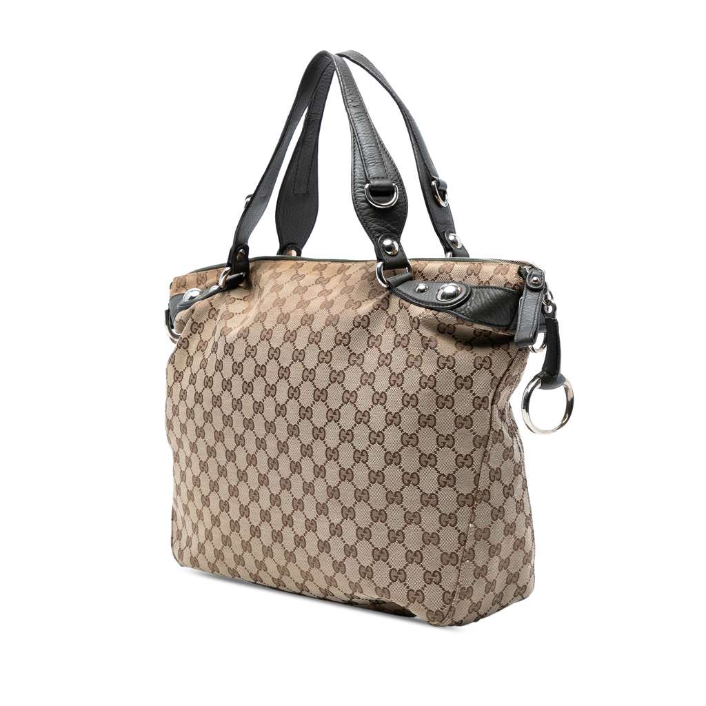 Gucci Large GG Canvas Icon Bit Satchel - 2
