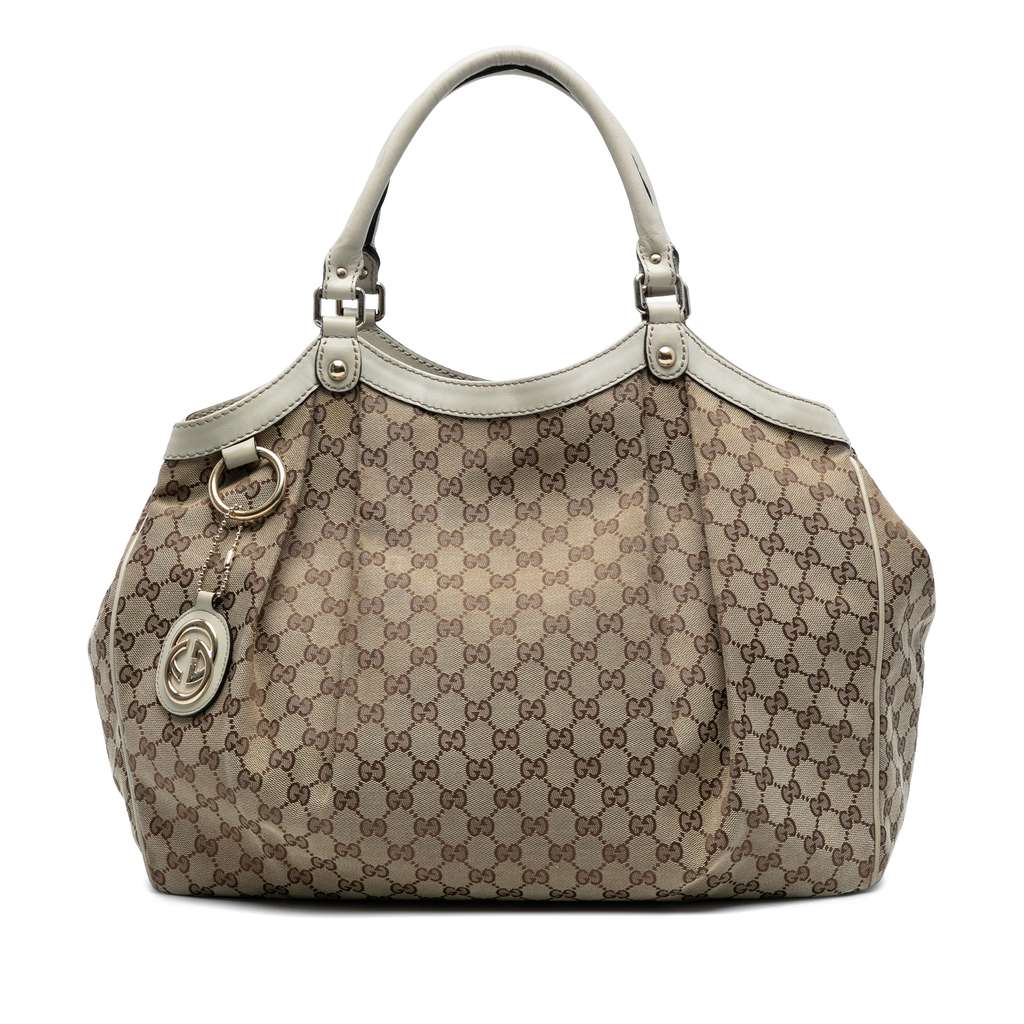 Gucci Large GG Canvas Sukey Tote