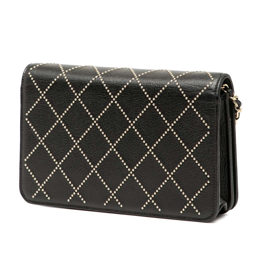 Chanel CC Studded Goatskin Wallet On Chain - 2