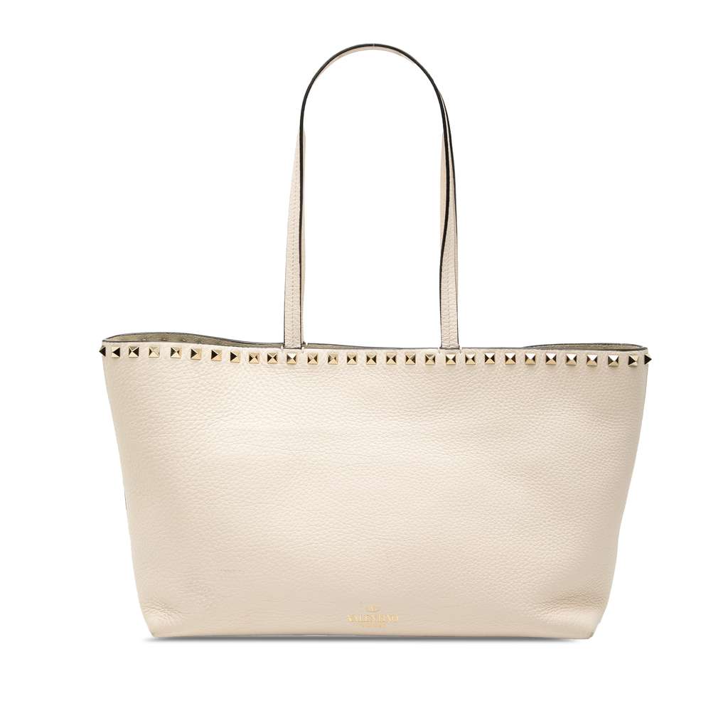 Valentino Leather Rockstud Tote