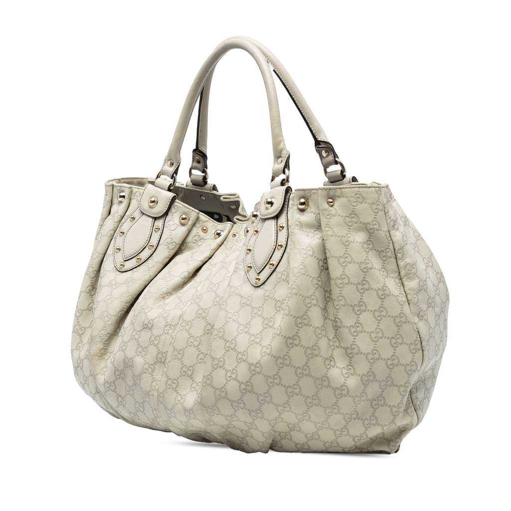 Gucci Large Guccissima Studded Pelham Tote - 2