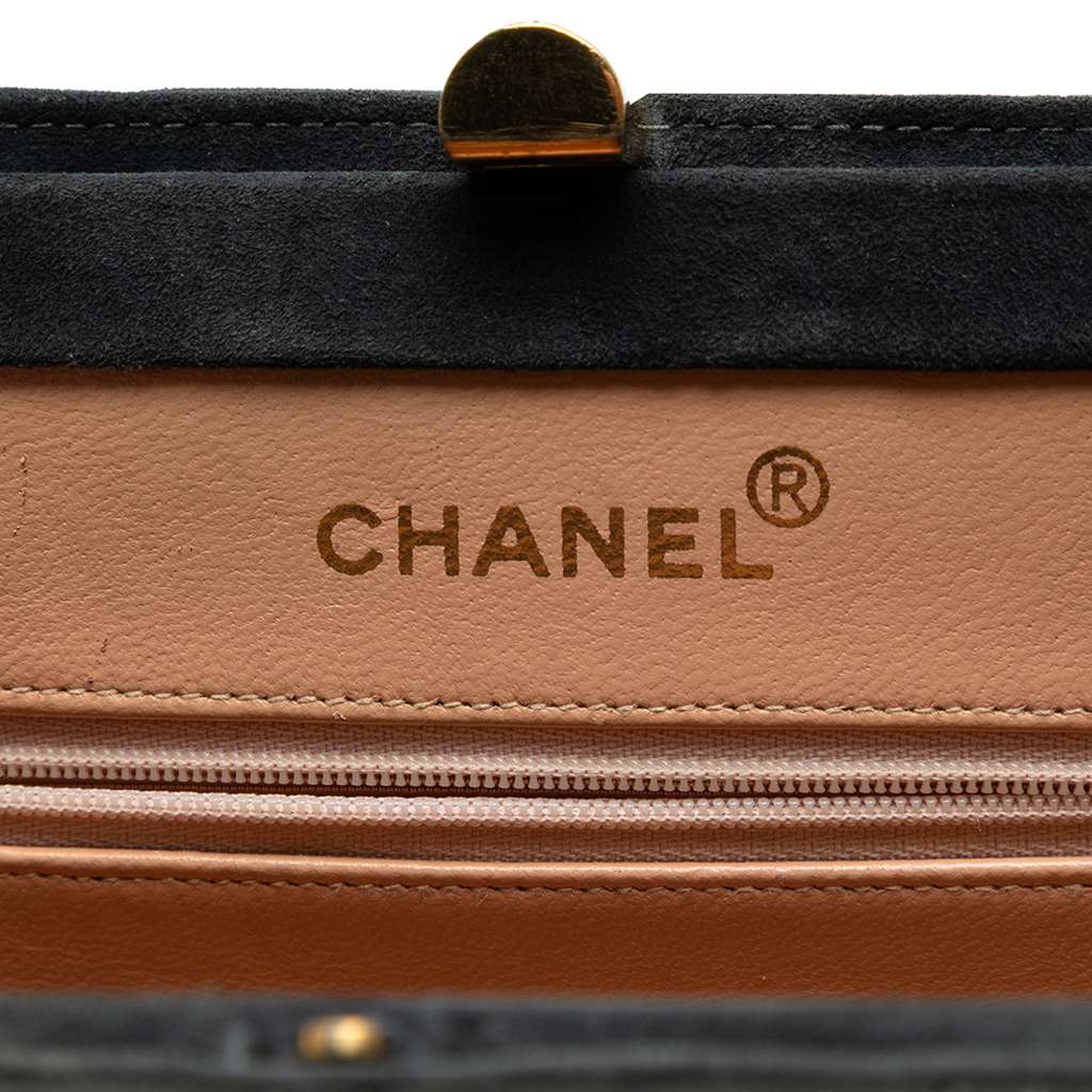 Chanel Quilted Suede Handbag - 5