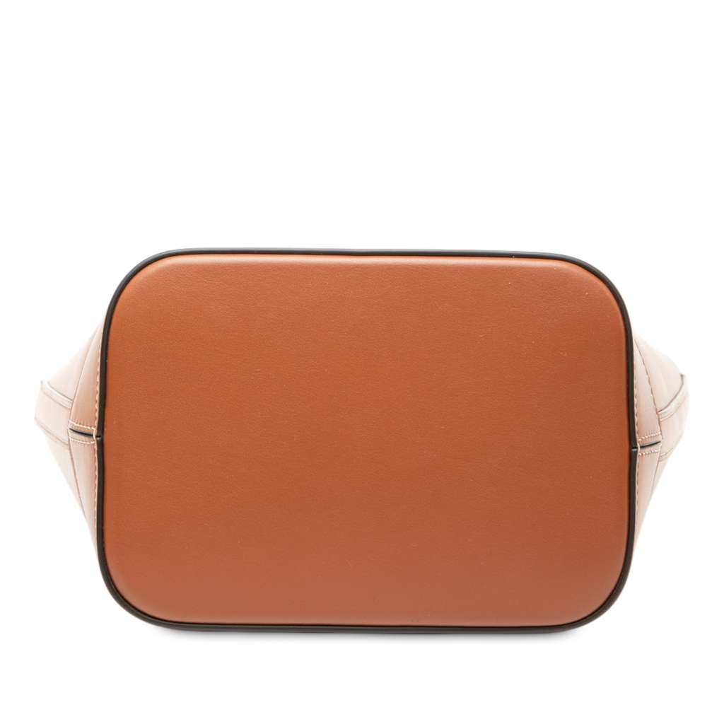 Celine Small Calfskin Cuir Triomphe Bucket Bag - 3