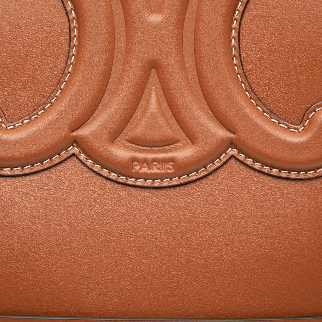 Celine Small Calfskin Cuir Triomphe Bucket Bag - 5