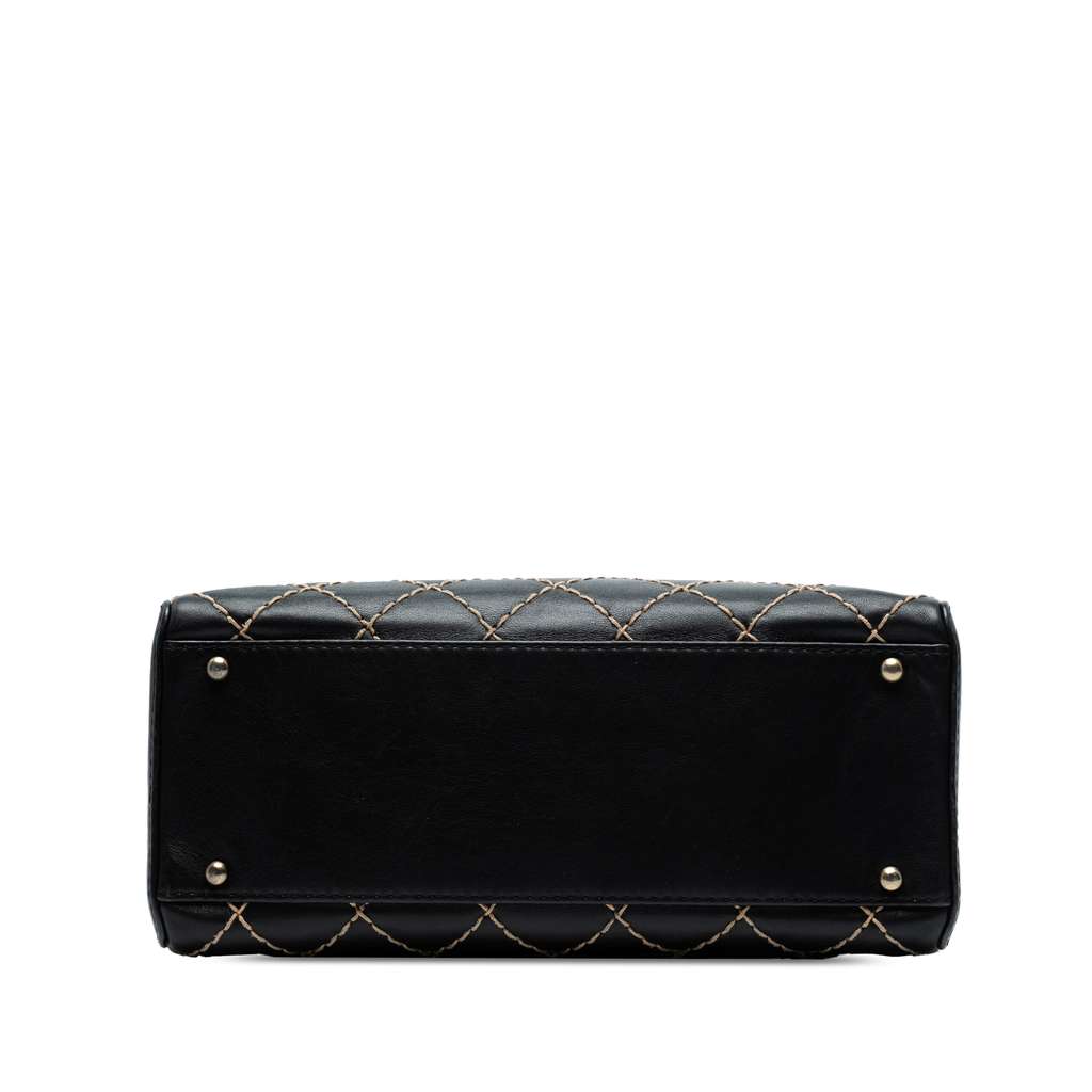 Chanel CC Lambskin Wild Stitch Handbag - 3
