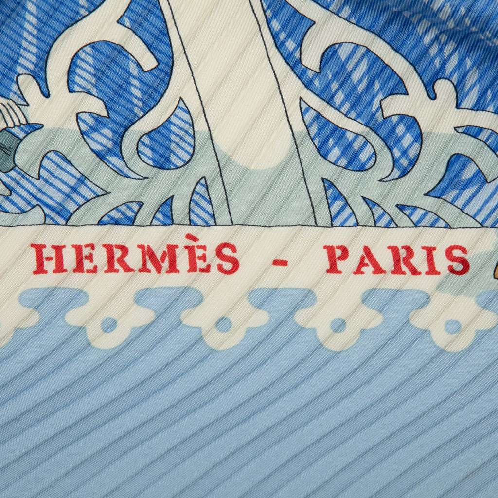 Hermès Varangues Pleated Silk Scarf - 3