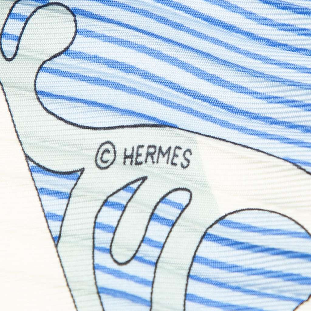 Hermès Varangues Pleated Silk Scarf - 4